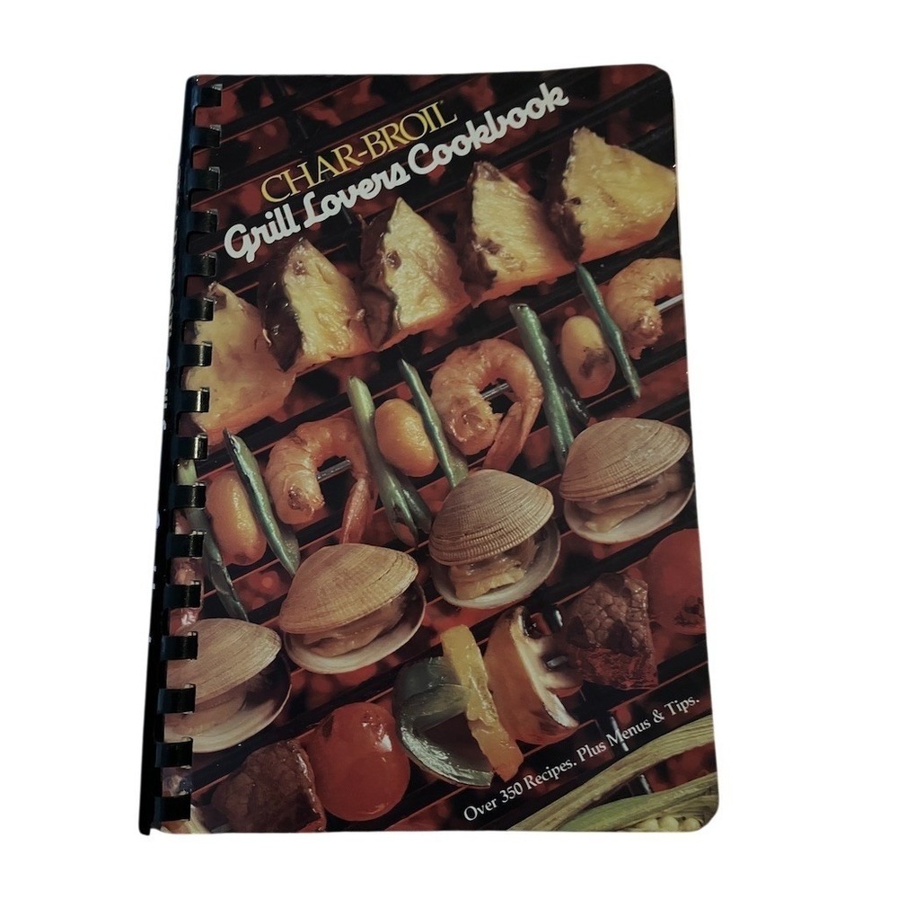 Vtg Char-Broil Grill Lovers Cookbook Grilling‎ & Barbecue Recipes Menus Tips